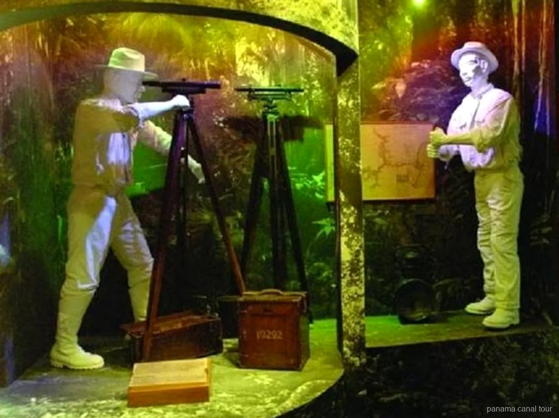Exhibition hall exhibit at the Miraflores Visitor Center on the Panama Canal